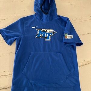 Nike Middle Tennessee State University TEAM ISSUED Blue Raiders M Hoodie